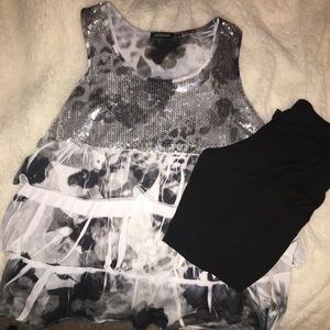 Black & White cheetah outfit
